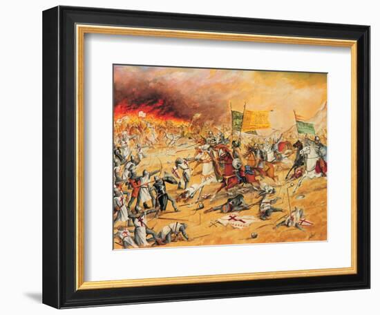 Saladin, c. 1137-93, Kurdish Muslim, founder of Ayyubid Dynasty-null-Framed Giclee Print