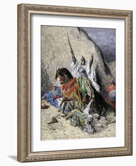 Saladin, Commander of Muslim Forces Against the Crusaders-null-Framed Giclee Print