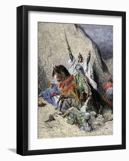 Saladin, Commander of Muslim Forces Against the Crusaders-null-Framed Giclee Print