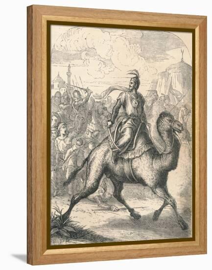 Saladin Escaping on a Swift Dromedary, 1869-null-Framed Premier Image Canvas