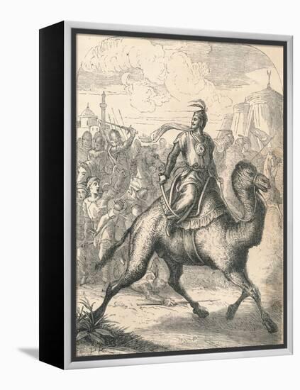 Saladin Escaping on a Swift Dromedary, 1869-null-Framed Premier Image Canvas