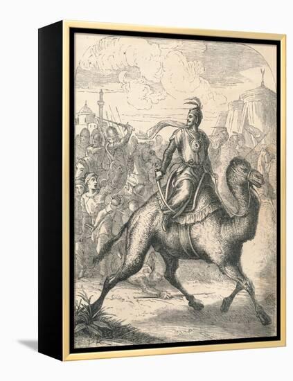 Saladin Escaping on a Swift Dromedary, 1869-null-Framed Premier Image Canvas