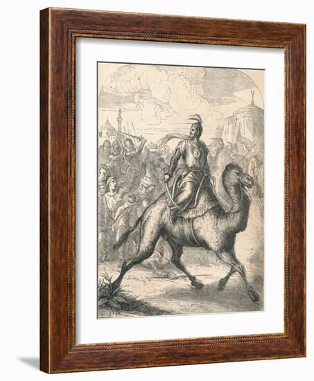 Saladin Escaping on a Swift Dromedary, 1869-null-Framed Giclee Print