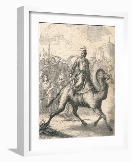 Saladin Escaping on a Swift Dromedary, 1869-null-Framed Giclee Print