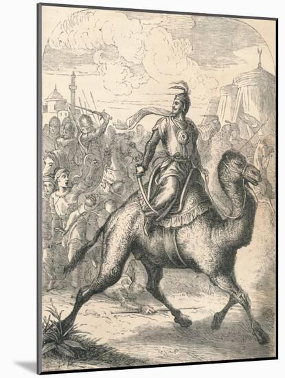 Saladin Escaping on a Swift Dromedary, 1869-null-Mounted Giclee Print