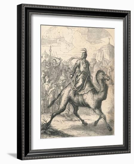 Saladin Escaping on a Swift Dromedary, 1869-null-Framed Giclee Print