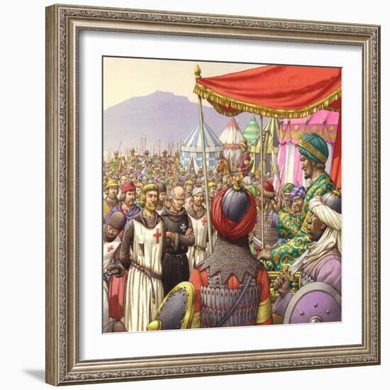 Saladin Orders the Execution of 200 Templars and Hospitallers-Pat Nicolle-Framed Giclee Print