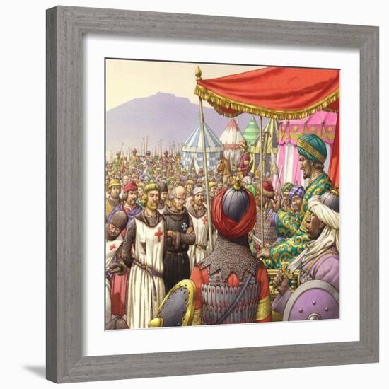 Saladin Orders the Execution of 200 Templars and Hospitallers-Pat Nicolle-Framed Giclee Print