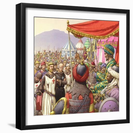 Saladin Orders the Execution of 200 Templars and Hospitallers-Pat Nicolle-Framed Giclee Print