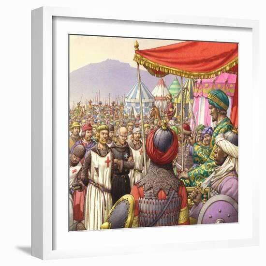 Saladin Orders the Execution of 200 Templars and Hospitallers-Pat Nicolle-Framed Giclee Print