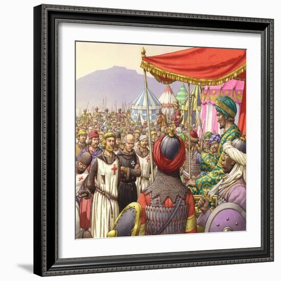Saladin Orders the Execution of 200 Templars and Hospitallers-Pat Nicolle-Framed Giclee Print