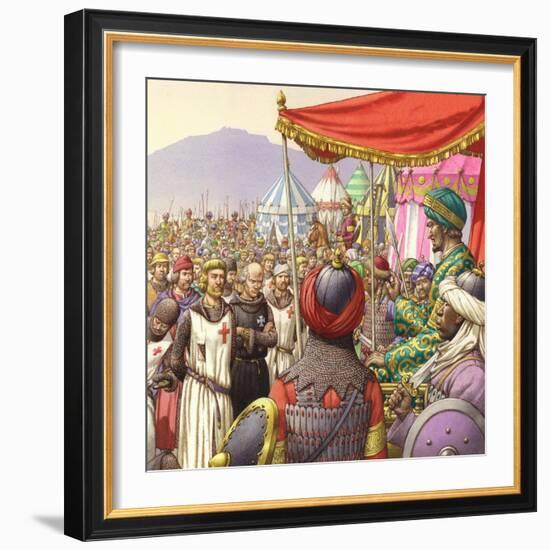 Saladin Orders the Execution of 200 Templars and Hospitallers-Pat Nicolle-Framed Giclee Print