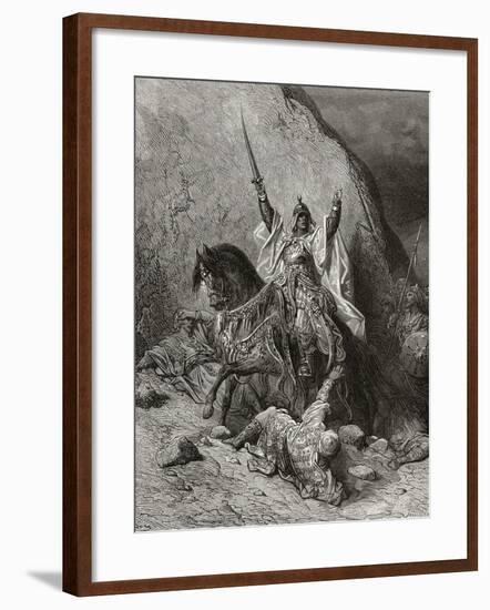 Saladin Yusuf (D.1173) Sultan During Second Crusade, Illustration from 'Bibliotheque Des…-Gustave Doré-Framed Giclee Print