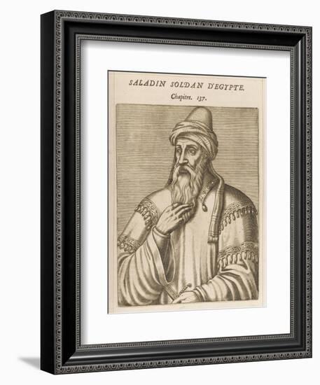 Salah Ad-Din Yusuf Ibn Ayyub Ka "Saladin" Muslim Sultan of Egypt and Syria-Andre Thevet-Framed Art Print