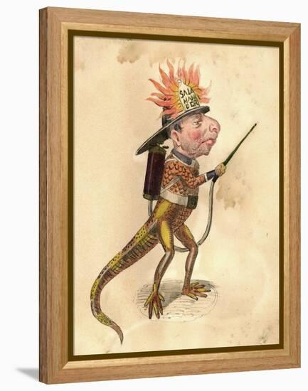 Salamander 1873 'Missing Links' Parade Costume Design-Charles Briton-Framed Premier Image Canvas