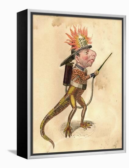 Salamander 1873 'Missing Links' Parade Costume Design-Charles Briton-Framed Premier Image Canvas