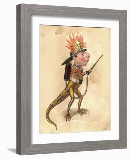 Salamander 1873 'Missing Links' Parade Costume Design-Charles Briton-Framed Giclee Print