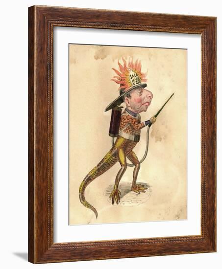 Salamander 1873 'Missing Links' Parade Costume Design-Charles Briton-Framed Giclee Print