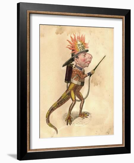 Salamander 1873 'Missing Links' Parade Costume Design-Charles Briton-Framed Giclee Print