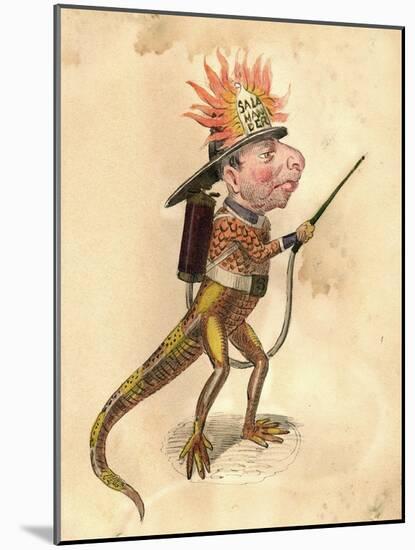 Salamander 1873 'Missing Links' Parade Costume Design-Charles Briton-Mounted Giclee Print