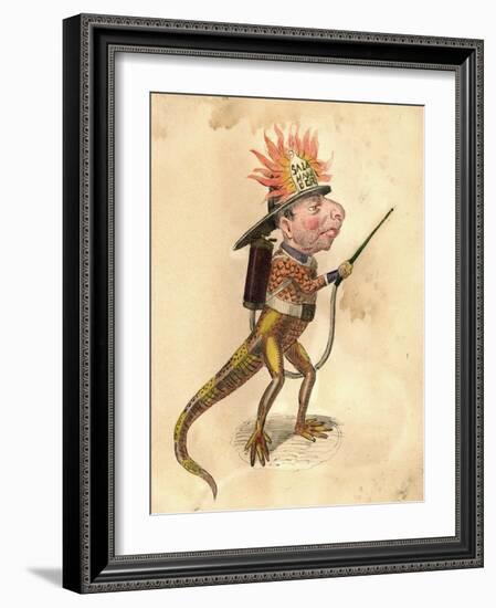 Salamander 1873 'Missing Links' Parade Costume Design-Charles Briton-Framed Giclee Print