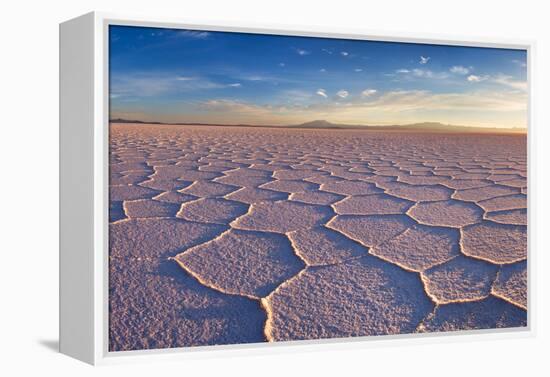 Salar De Uyuni at Sunrise, the Largest Salt Flat in the World-David Krijgsman-Framed Premier Image Canvas