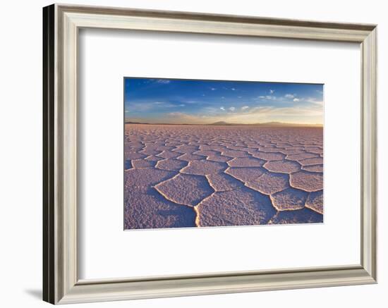 Salar De Uyuni at Sunrise, the Largest Salt Flat in the World-David Krijgsman-Framed Photographic Print