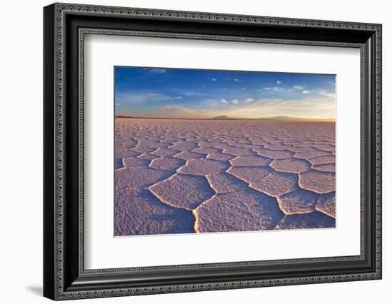 Salar De Uyuni at Sunrise, the Largest Salt Flat in the World-David Krijgsman-Framed Photographic Print