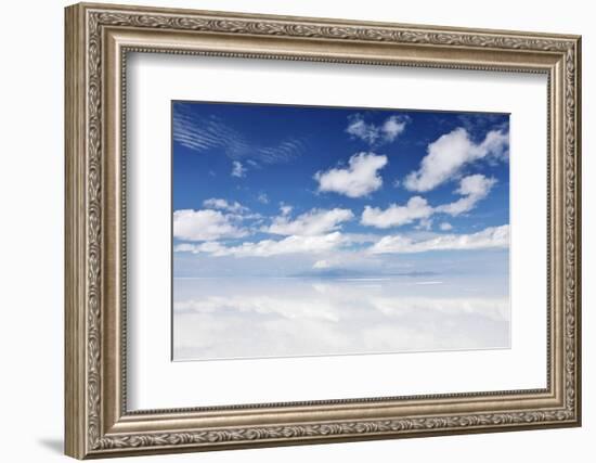 Salar De Uyuni, Salt Flat in Bolivia - Biggest Salt Lak? in the World-zanskar-Framed Photographic Print