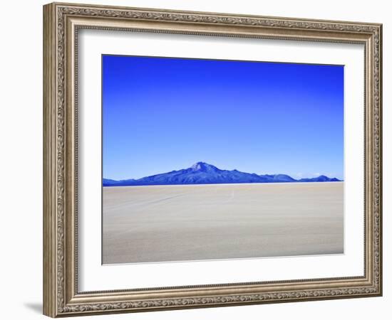 Salar de Uyuni Salt Flats and the Andes Mountains in the Distance, Bolivia, South America-Simon Montgomery-Framed Photographic Print