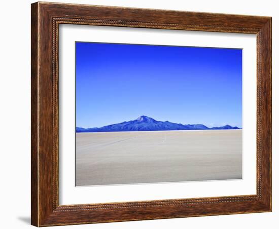 Salar de Uyuni Salt Flats and the Andes Mountains in the Distance, Bolivia, South America-Simon Montgomery-Framed Photographic Print
