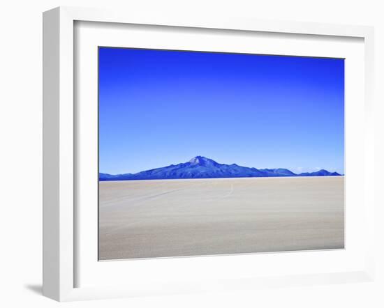 Salar de Uyuni Salt Flats and the Andes Mountains in the Distance, Bolivia, South America-Simon Montgomery-Framed Photographic Print