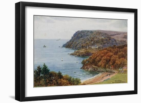 Salcombe, Bolt Head and North Sands-Alfred Robert Quinton-Framed Giclee Print