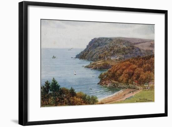 Salcombe, Bolt Head and North Sands-Alfred Robert Quinton-Framed Giclee Print
