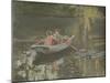 Salcombe Children Rowing-Jennifer Wright-Mounted Giclee Print