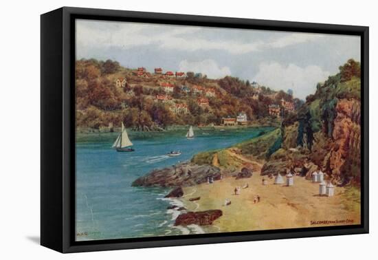 Salcombe, from Sunny Cove-Alfred Robert Quinton-Framed Premier Image Canvas