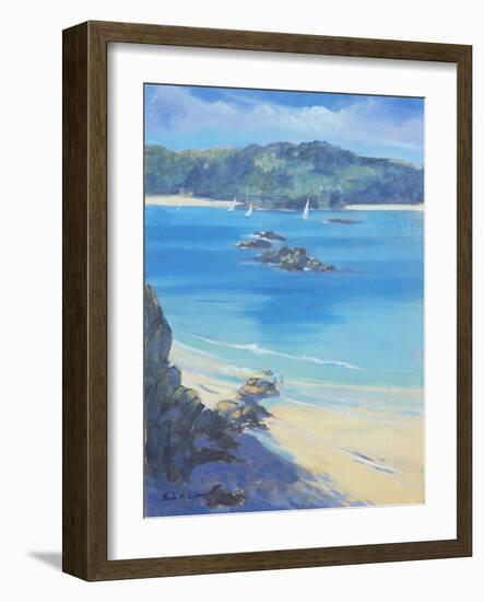 Salcombe - Fun on the Beach, 2000-Jennifer Wright-Framed Giclee Print