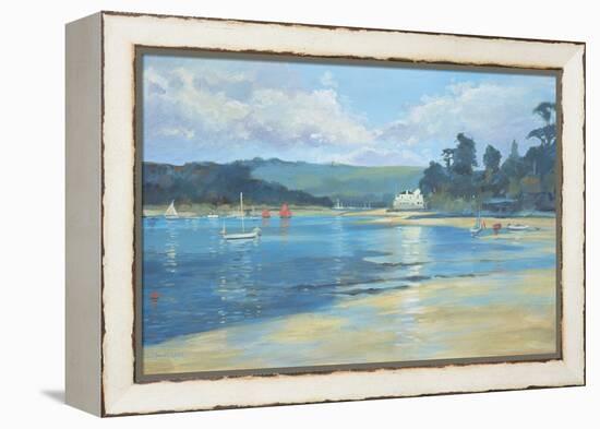 Salcombe - Late Afternoon Light, 2008-Jennifer Wright-Framed Premier Image Canvas