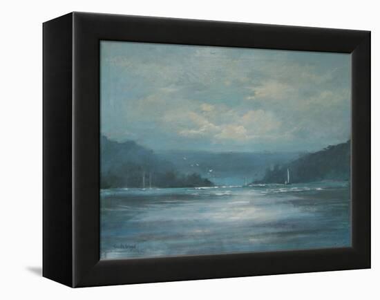 Salcombe Late Afternoon-Jennifer Wright-Framed Premier Image Canvas