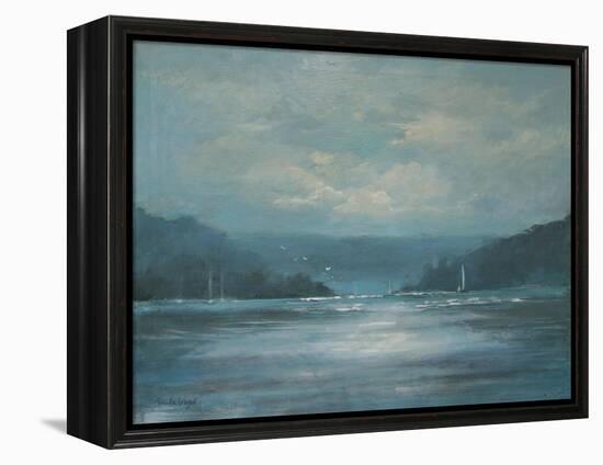 Salcombe Late Afternoon-Jennifer Wright-Framed Premier Image Canvas