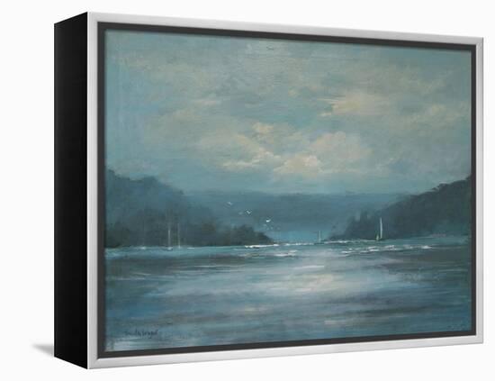 Salcombe Late Afternoon-Jennifer Wright-Framed Premier Image Canvas