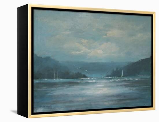 Salcombe Late Afternoon-Jennifer Wright-Framed Premier Image Canvas