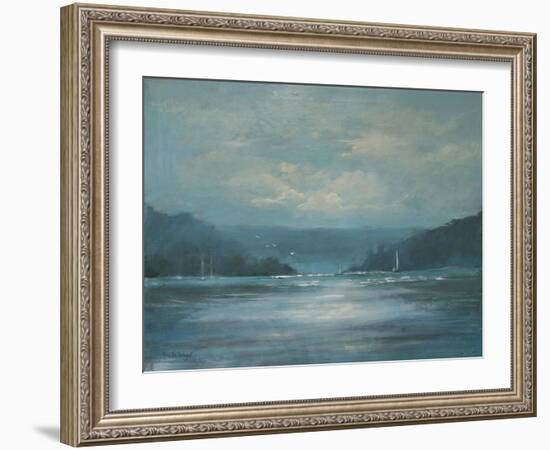 Salcombe Late Afternoon-Jennifer Wright-Framed Giclee Print