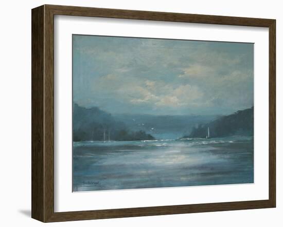 Salcombe Late Afternoon-Jennifer Wright-Framed Giclee Print