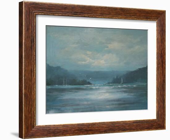 Salcombe Late Afternoon-Jennifer Wright-Framed Giclee Print