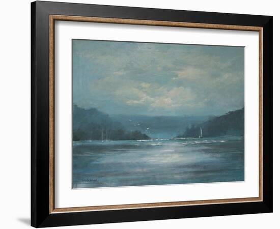 Salcombe Late Afternoon-Jennifer Wright-Framed Giclee Print