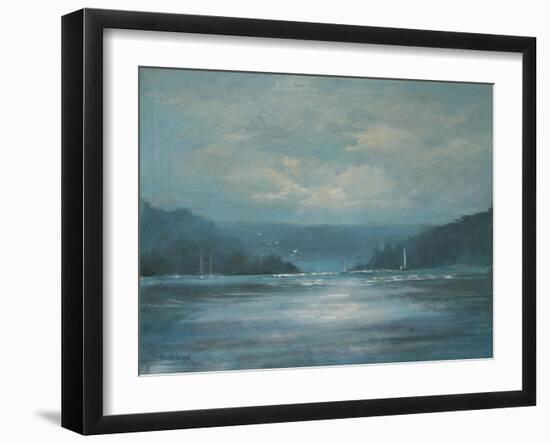 Salcombe Late Afternoon-Jennifer Wright-Framed Giclee Print