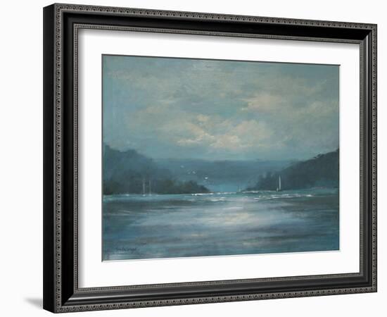 Salcombe Late Afternoon-Jennifer Wright-Framed Giclee Print