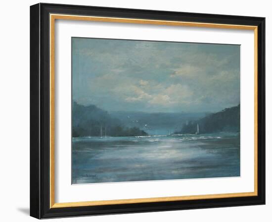 Salcombe Late Afternoon-Jennifer Wright-Framed Giclee Print