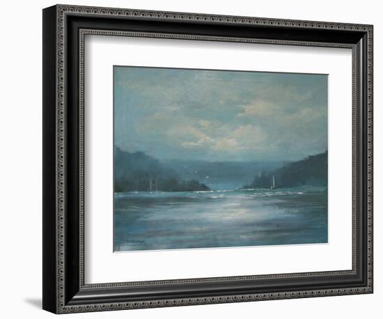 Salcombe Late Afternoon-Jennifer Wright-Framed Giclee Print